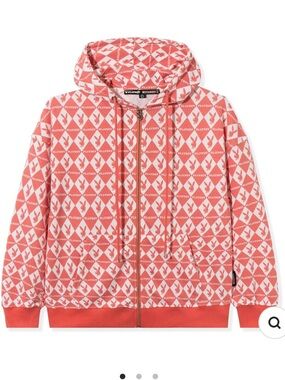 PLAYBOY x Missguided repeat playboy bunny oversized zip up hoodie- NWT